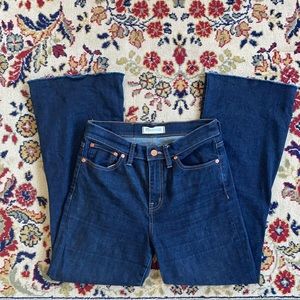Madewell, Flea Market Flare, Dark Blue, Size 26.